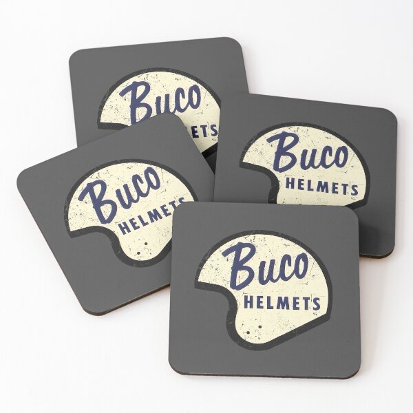 Item preview, Vintage Buco helmets emblem - worn, aged, distressed print. designed and sold by retropetrol.