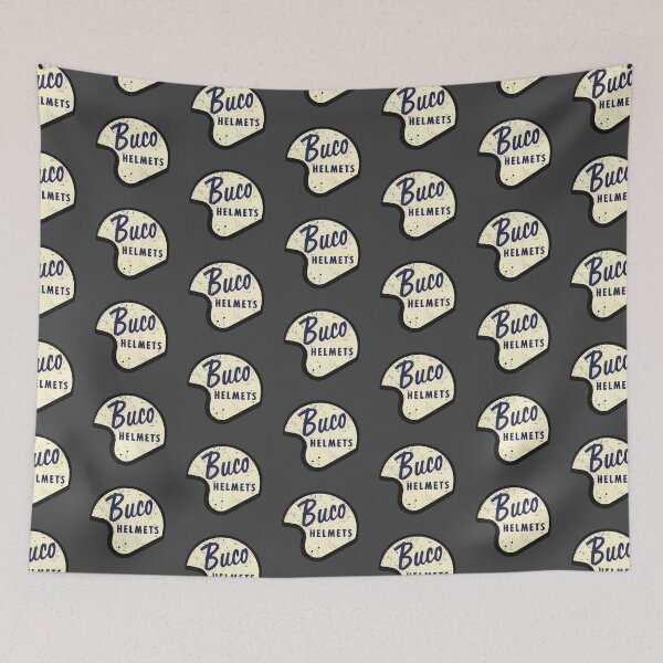 Item preview, Vintage Buco helmets emblem - worn, aged, distressed print. designed and sold by retropetrol.