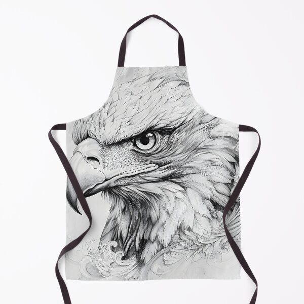 Item preview, Realistic Eagle Black and White Design designed and sold by Pencil-Art.