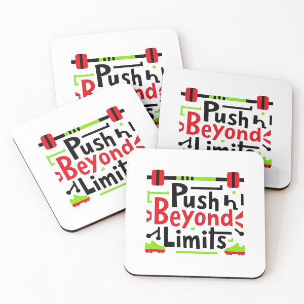 Item preview, Typography Fitness Mantra - Push Beyond Limits designed and sold by ClassicInkPress.