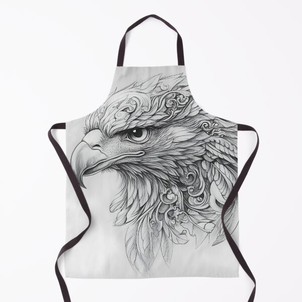 Item preview, Realistic Eagle Black and White Design designed and sold by Pencil-Art.