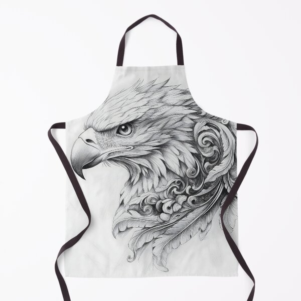 Item preview, Realistic Eagle Black and White Design designed and sold by Pencil-Art.