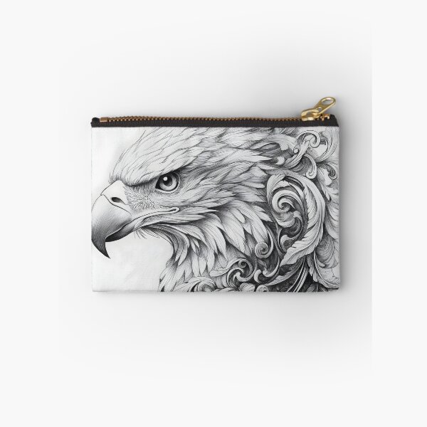 Item preview, Realistic Eagle Black and White Design designed and sold by Pencil-Art.