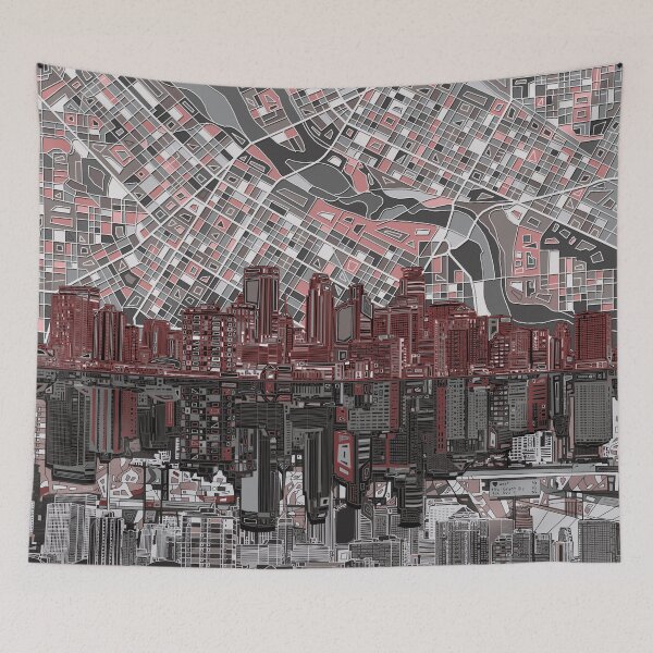 Item preview, minneapolis skyline 5 designed and sold by BekimART.