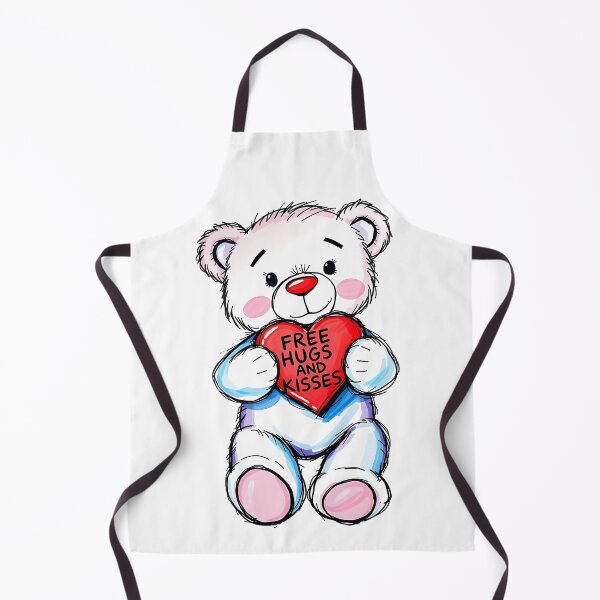 Item preview, Free Hugs and Kisses Teddy Bear Valentines designed and sold by MysticalSVK.