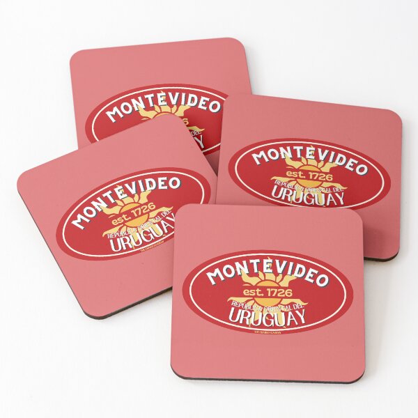 Item preview, Montevideo Retro (Red) designed and sold by thecharmacademy.