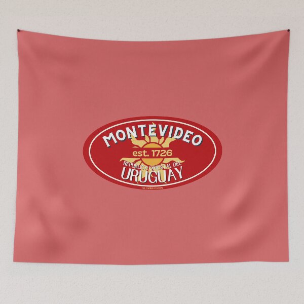 Item preview, Montevideo Retro (Red) designed and sold by thecharmacademy.