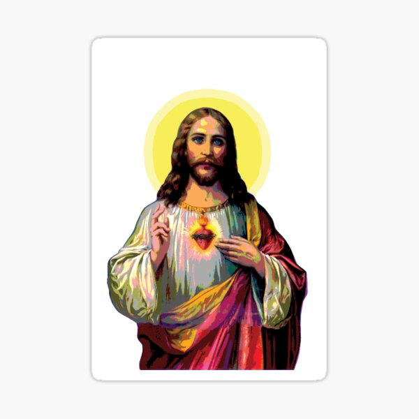 Item preview, Jesus Christus in Pop Art Style  designed and sold by Lily Rose Doodle.