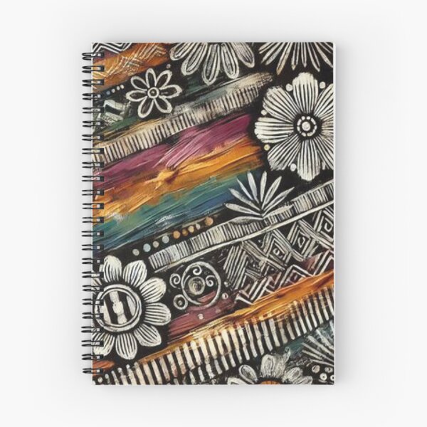 Item preview, Bogolan Mud Cloth Print with Floral Pattern designed and sold by Shs-Kenya.