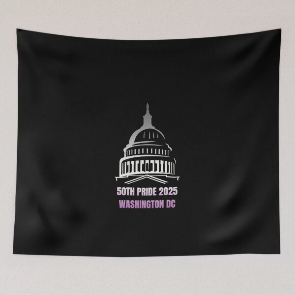 Item preview, Washington DC Pride 2025, Asexual  pride flag graphic, Capitol Pride Graphic, 50th Pride Washington DC, gay festival, pride festival, Equality Matters, 2025 pride,  designed and sold by PrideBeProud.
