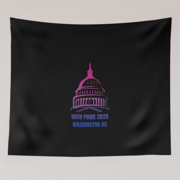 Item preview, Washington DC Pride 2025, Bisexual pride flag graphic, Capitol Pride Graphic, 50th Pride Washington DC, gay festival, pride festival, Equality Matters, 2025 pride,  designed and sold by PrideBeProud.