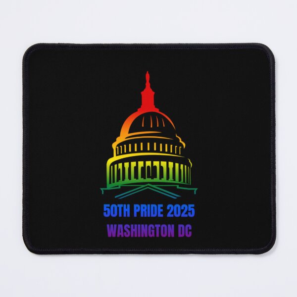 Item preview, Washington DC Pride 2025, Classic pride flag graphic, Capitol Pride Graphic, 50th Pride Washington DC, gay festival, pride festival, Equality Matters, 2025 pride, designed and sold by PrideBeProud.
