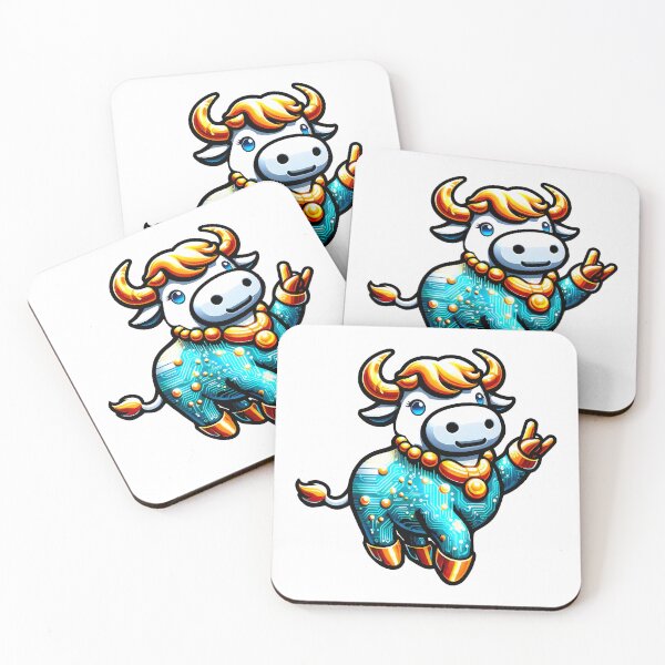 Item preview, Cool Digital Cartoon Cow designed and sold by AD-Digital-Art.