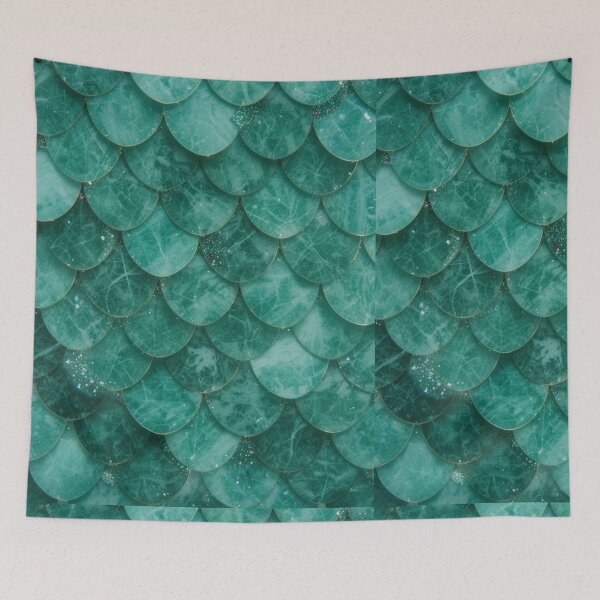 Item preview, Green Mermaid Scale #1 #pattern #decor #art (Photo of Glitter Only - Not Reflective) designed and sold by Orese12.