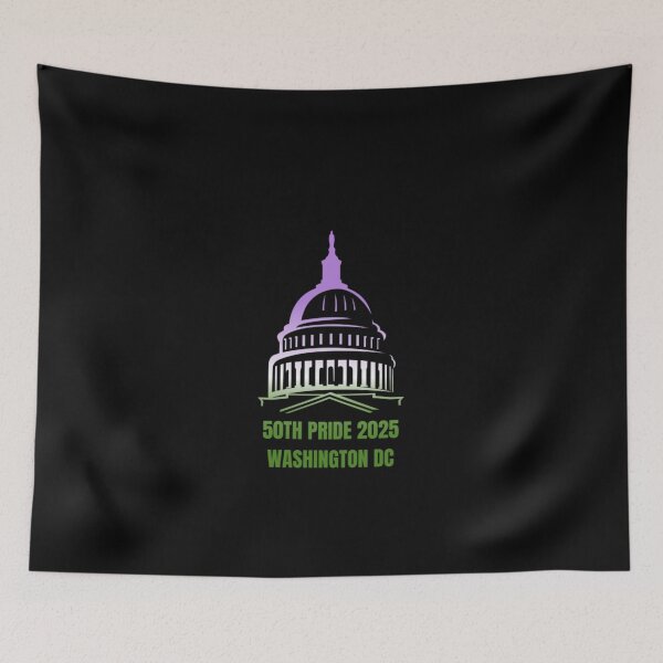 Item preview, Washington DC Pride 2025, Genderqueer pride flag graphic, Capitol Pride Graphic, 50th Pride Washington DC, gay festival, pride festival, Equality Matters, 2025 pride,  designed and sold by PrideBeProud.