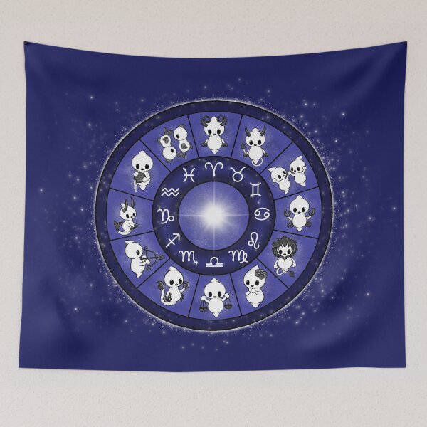Item preview, cute ghost zodiac signs astrology designed and sold by Pezi-Creation.