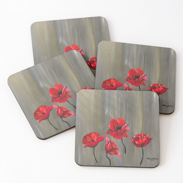 Item preview, Floating Poppies designed and sold by Stefania Pellegrino Etreni ArtDesigns.