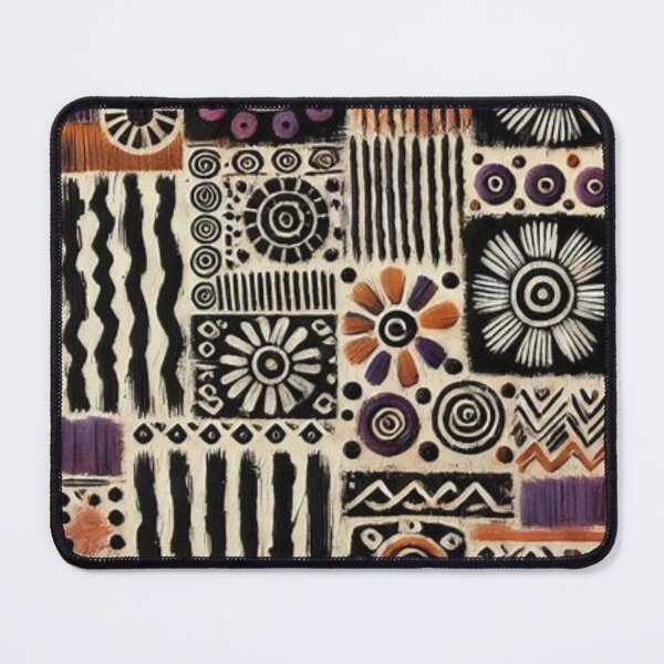 Item preview, Afro-Bohemian Mud Cloth Floral Pattern designed and sold by Shs-Kenya.