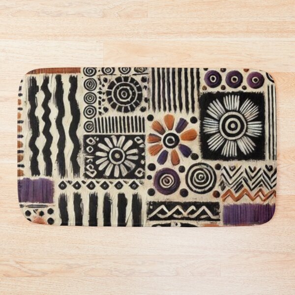 Item preview, Afro-Bohemian Mud Cloth Floral Pattern  designed and sold by Shs-Kenya.