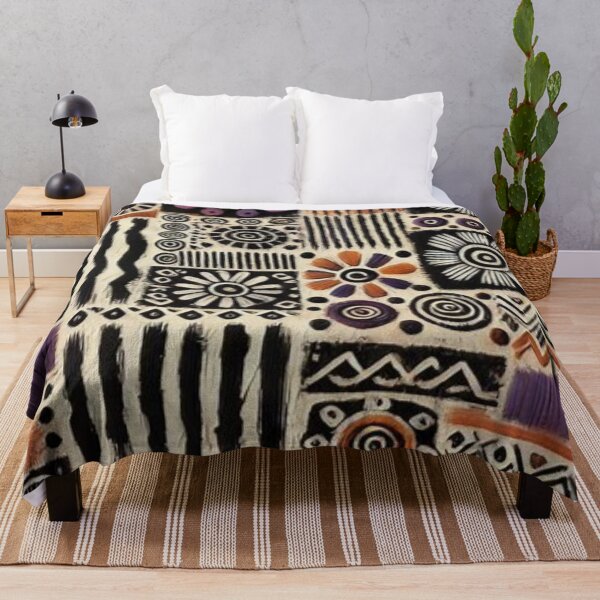 Item preview, Afro-Bohemian Mud Cloth Floral Pattern  designed and sold by Shs-Kenya.