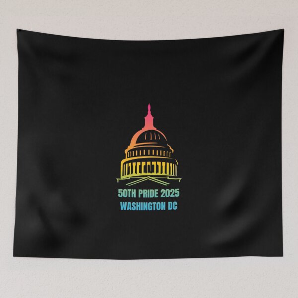 Item preview, Washington DC Pride 2025, Pansexual pride flag graphic, Capitol Pride Graphic, 50th Pride Washington DC, gay festival, pride festival, Equality Matters, 2025 pride,  designed and sold by PrideBeProud.