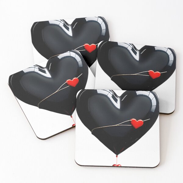 Item preview,  Black Heart with Red Accents designed and sold by vivian011425.