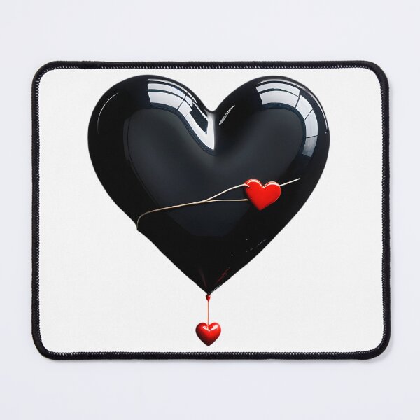 Item preview, Black Heart with Red Accents designed and sold by vivian011425.