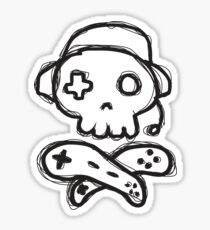 The Kick-Ass Gamer Show Sketch Logo Sticker