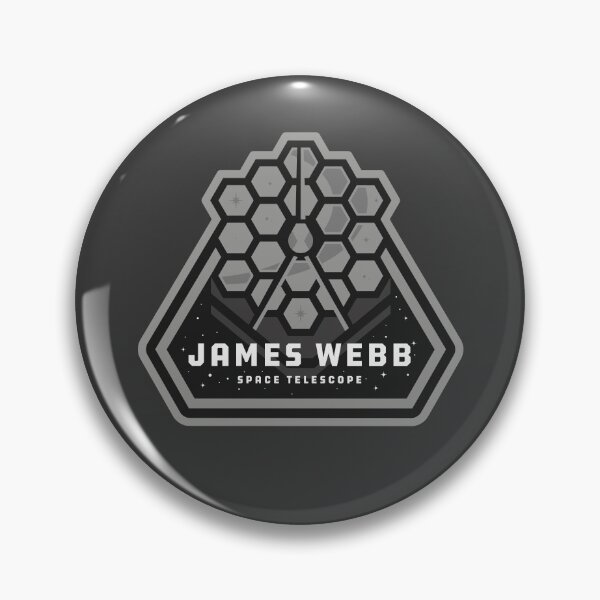 Item preview, Dark James Webb Space Telescope Mission badge - space explorations designed and sold by Jamieferrato19.