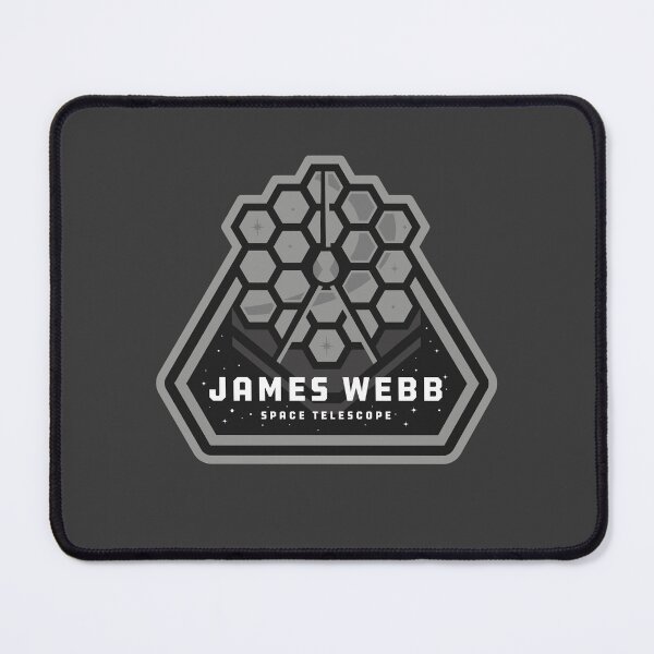 Item preview, Dark James Webb Space Telescope Mission badge - space explorations designed and sold by Jamieferrato19.