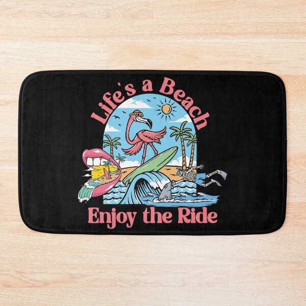 Item preview, Life's a Beach - Enjoy the Ride - Pink Text designed and sold by FaeryNuff.