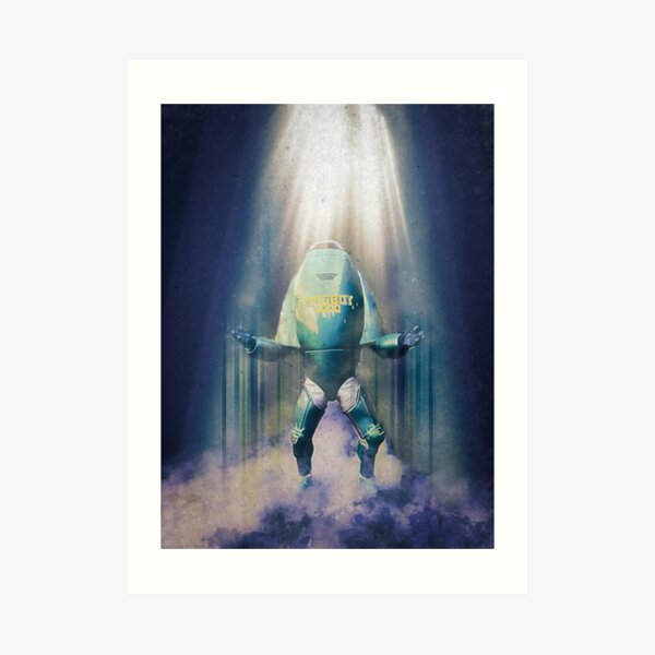 Zingbot 3000 Phone Home Art Print