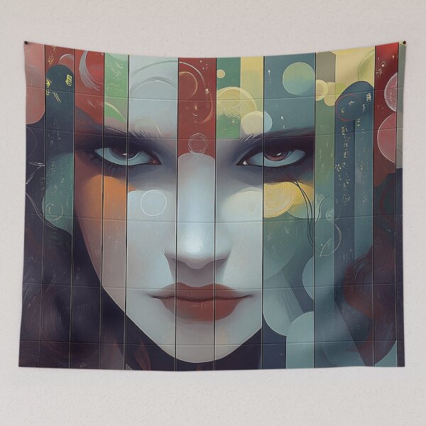 Item preview, Art Deco Gaze. Retro female portrait. designed and sold by Shoot-The-Moon.