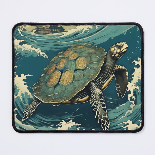 Item preview, Japanese-inspired Sea Turtle Art Form #3 designed and sold by NickWhittleArt.
