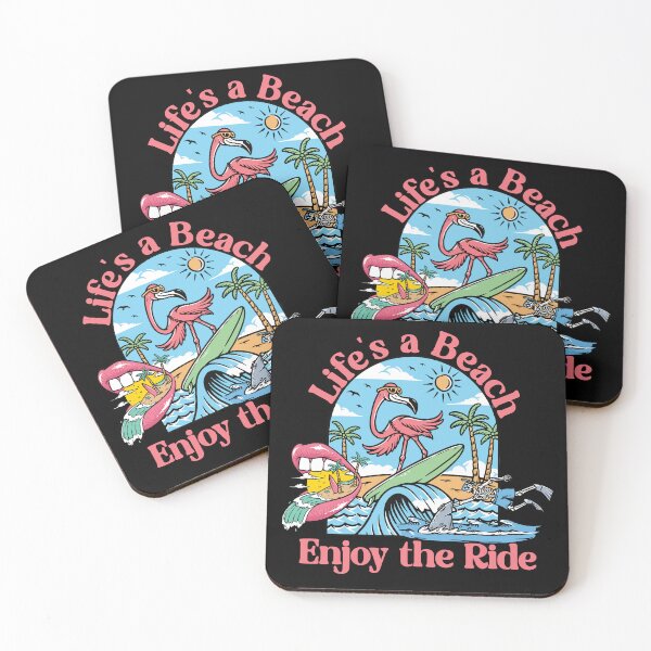Item preview, Life's a Beach - Enjoy the Ride - Pink Text designed and sold by FaeryNuff.