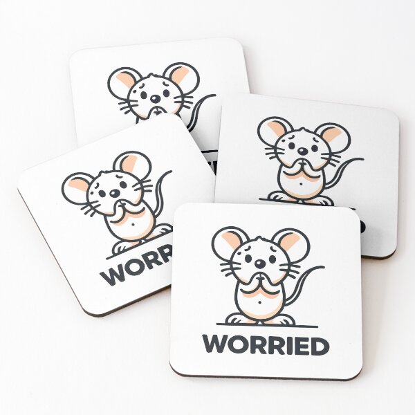 Item preview, Worried Mouse Cartoon designed and sold by Akioos.