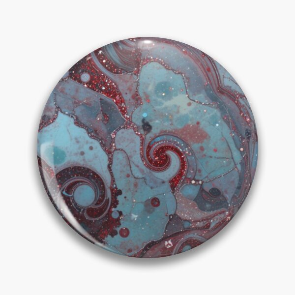 Item preview, Red Smashed Marble texture Metal Print #1 #pattern #decor #art (Photo of Glitter Only - Not Reflective) designed and sold by Orese12.