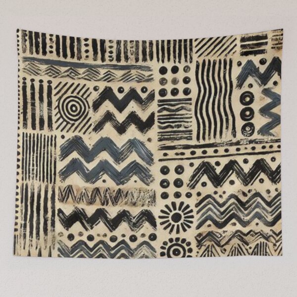 Item preview, Bogolan Mud Cloth Abstract Pattern  designed and sold by Shs-Kenya.
