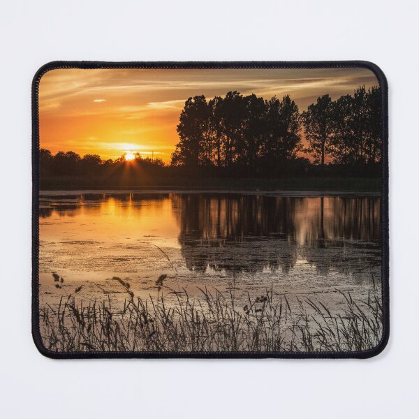 Item preview, Serene Sunset at Bigwaters With Golden Sky designed and sold by David Patterson.