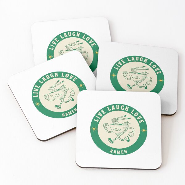 Item preview, Ramen Live Laugh Love Ramen Cute Aesthetic Green Asian Culture designed and sold by InkyDoodleDoo.