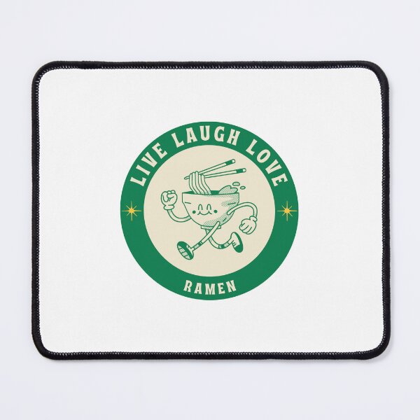 Item preview, Ramen Live Laugh Love Ramen Cute Aesthetic Green Asian Culture designed and sold by InkyDoodleDoo.