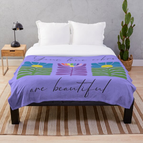 Item preview, Your True Colors are Beautiful - Abstract Flower - Black Text designed and sold by FaeryNuff.