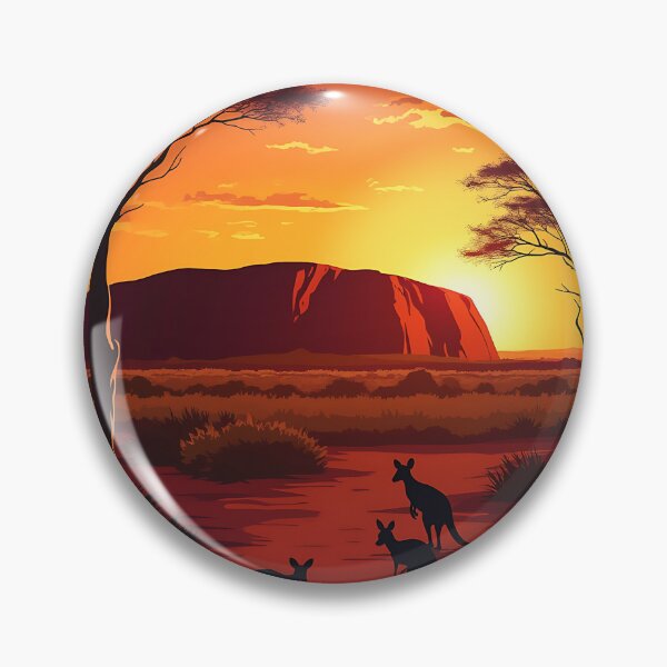 Item preview, Kangaroos in Stunning Australian outback  designed and sold by StellarHues.