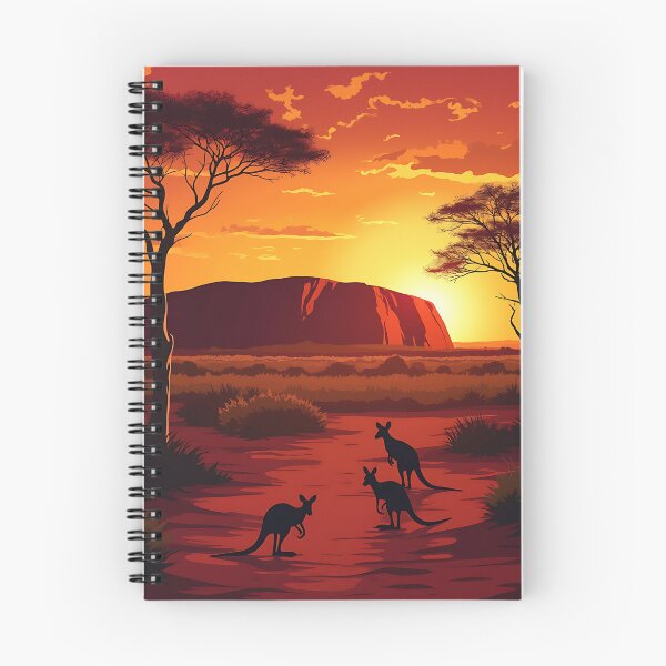 Item preview, Kangaroos in Stunning Australian outback  designed and sold by StellarHues.