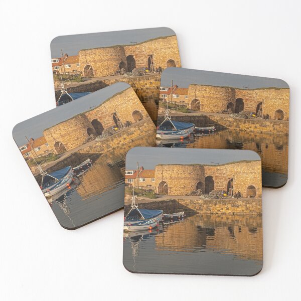 Item preview, Vintage Harbor at Beadnell with Fishing Boats designed and sold by David Patterson.