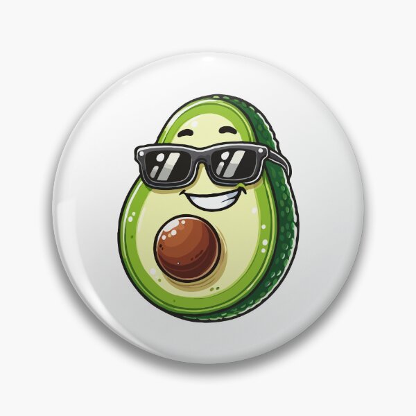 Item preview, Happy Smiley Avocado, Funny Gift for Avocado vegetable Lovers designed and sold by Graphicista.
