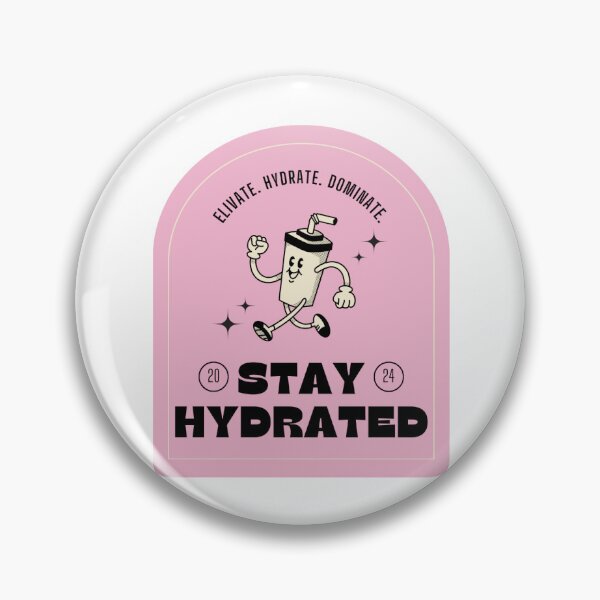 Item preview, Stay Hydrated Healthy Self Care Pink Cute Aesthetic designed and sold by InkyDoodleDoo.