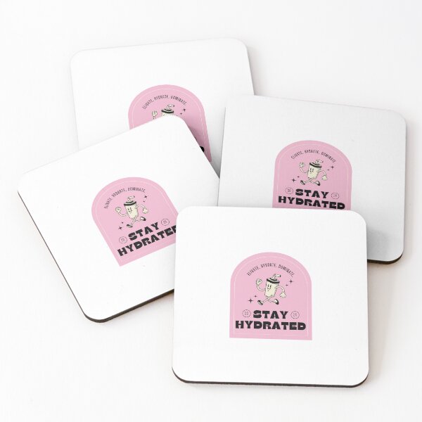 Item preview, Stay Hydrated Healthy Self Care Pink Cute Aesthetic designed and sold by InkyDoodleDoo.