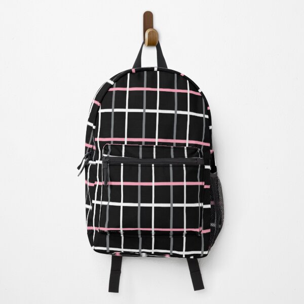 Item preview, Black and White Window Pane with Pink designed and sold by DanielleGensler.