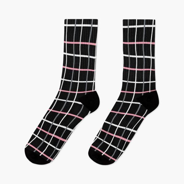 Item preview, Black and White Window Pane with Pink  designed and sold by DanielleGensler.